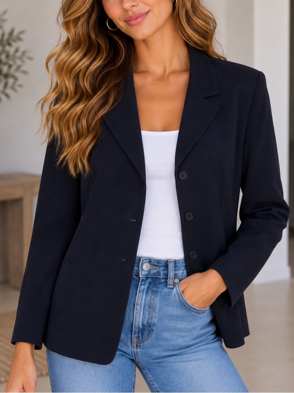 Vintage LeSuit Blazer Navy